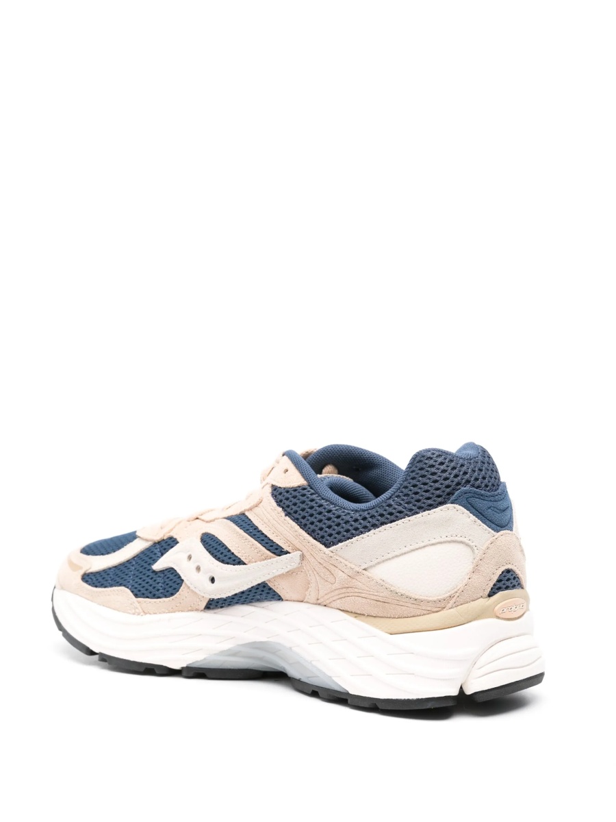 Sneakers Saucony neutri din piele intoarsa si material textil - Img 3