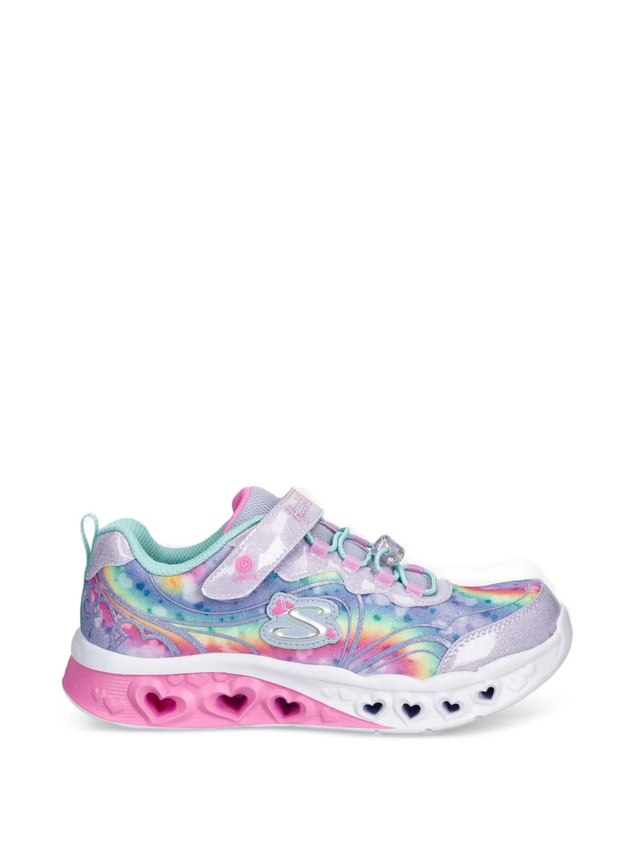 Sneakers SKECHERS violet din material textil si sclipici - Img 2