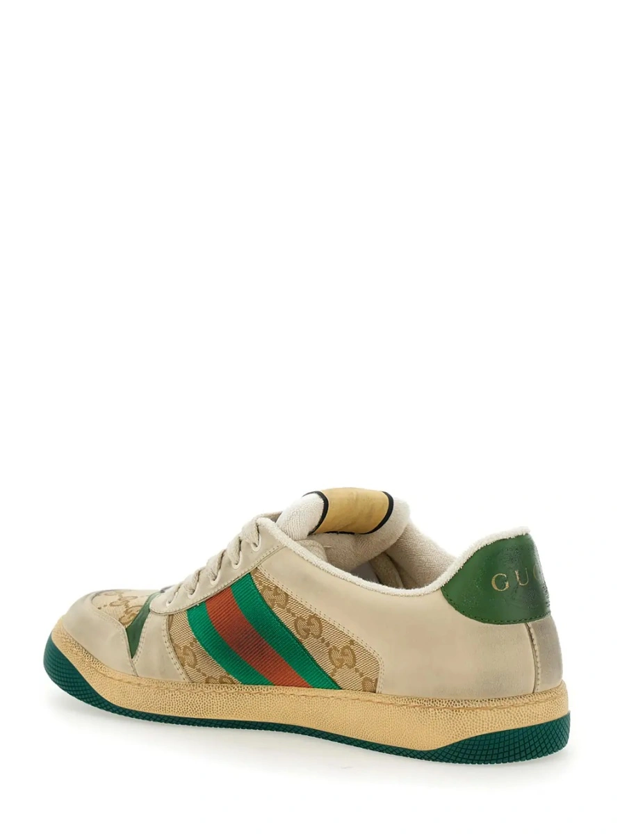 Sneakers Sneaker 'Screener' with Web Detail on the Side in GG Supreme Canvas and Multicolor Leather for Men - Img 3