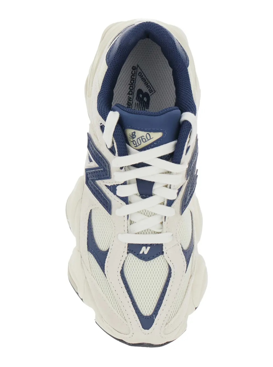 Sneakers Sneakers 9060 with cushioned sole and logo, Tech Fabric, Blue, Unisex - Img 4