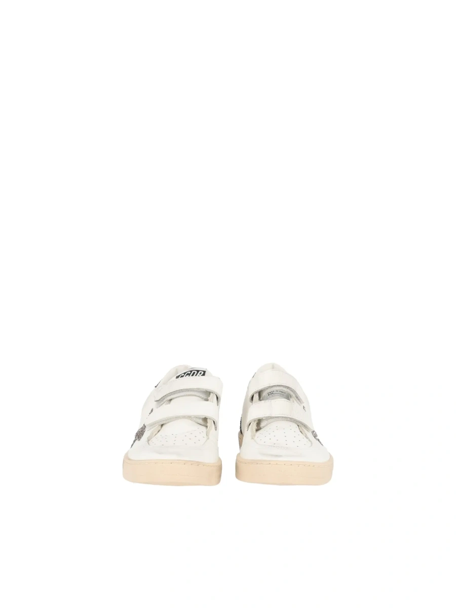 Sneakers SNEAKERS BALL STAR STRAP LEATHER UPPER TOE AND STRAP GLITTER STAR HEEL AND SPUR WHITE/CINDER/LIGHT BROWN - Img 3