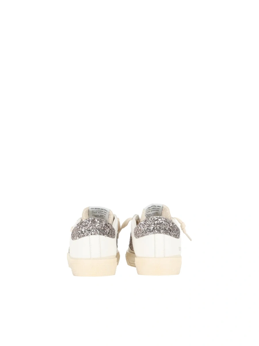 Sneakers SNEAKERS MAY LEATHER AND GLITTER UPPER SUEDE STAR GLITTER HEEL OPTIC WHITE/CINDER/SEED PEARL - Img 4