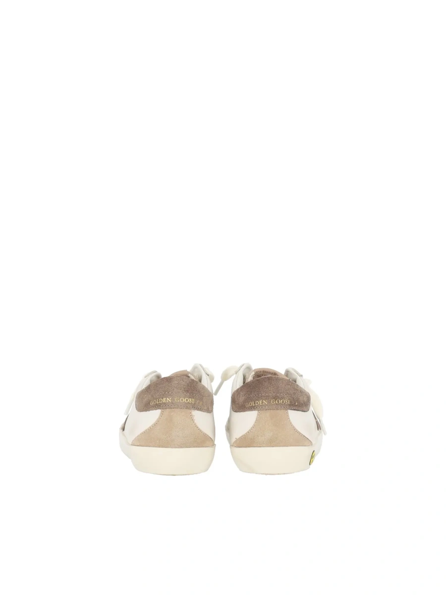Sneakers SNEAKERS SUPER STAR LEATHER UPPER SUEDE STAR TOE TONGUE SPUR AND HEEL MILK/DARK GREY/BEIGE - Img 4