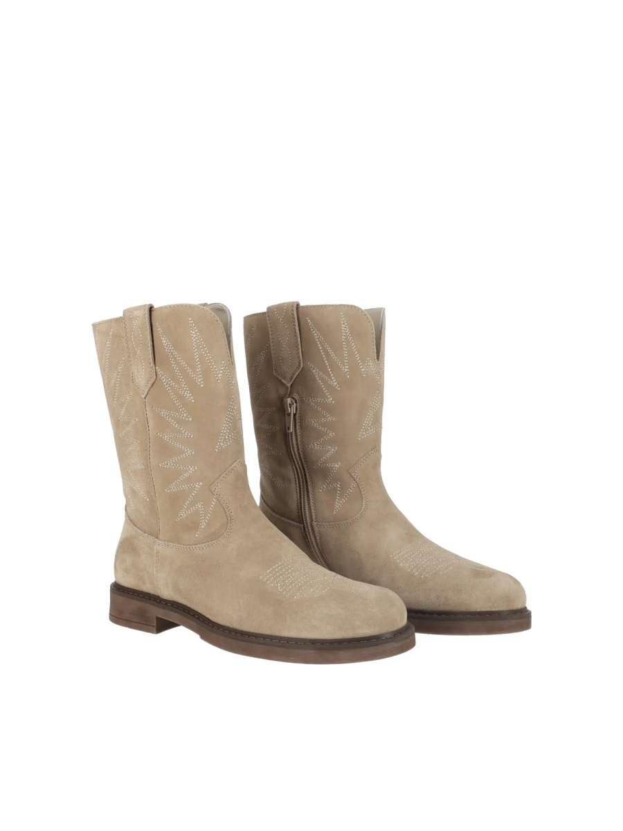 Sneakers SNEAKERS WISH STAR BIKER SUEDE UPPER WITH EMBROIDERIES DOVE GREY - Img 2