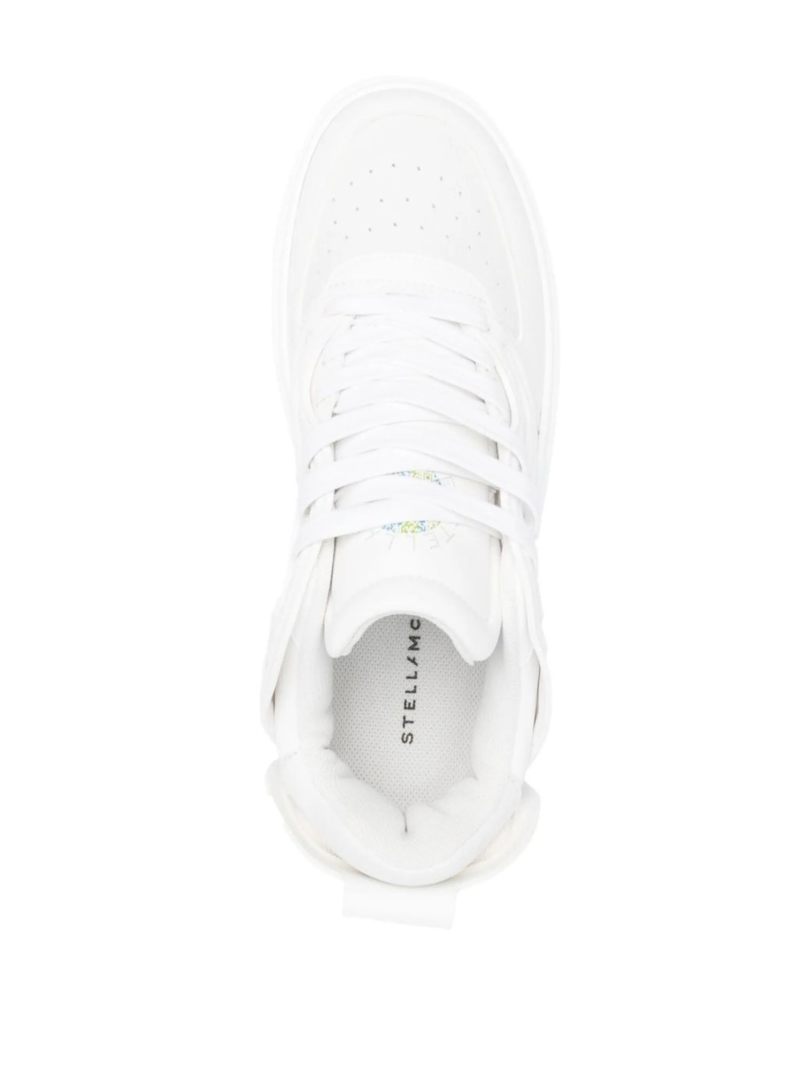 Sneakers Stella McCartney albi din piele eco - Img 4