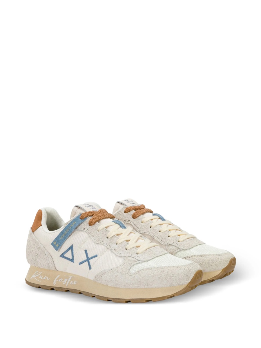Sneakers Sun68 neutri din piele intoarsa - Img 2