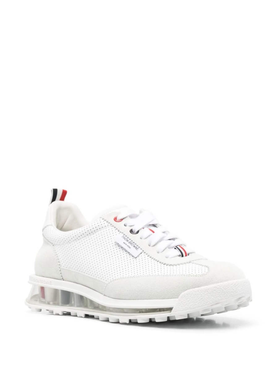 Sneakers Thom Browne albi din piele - Img 2