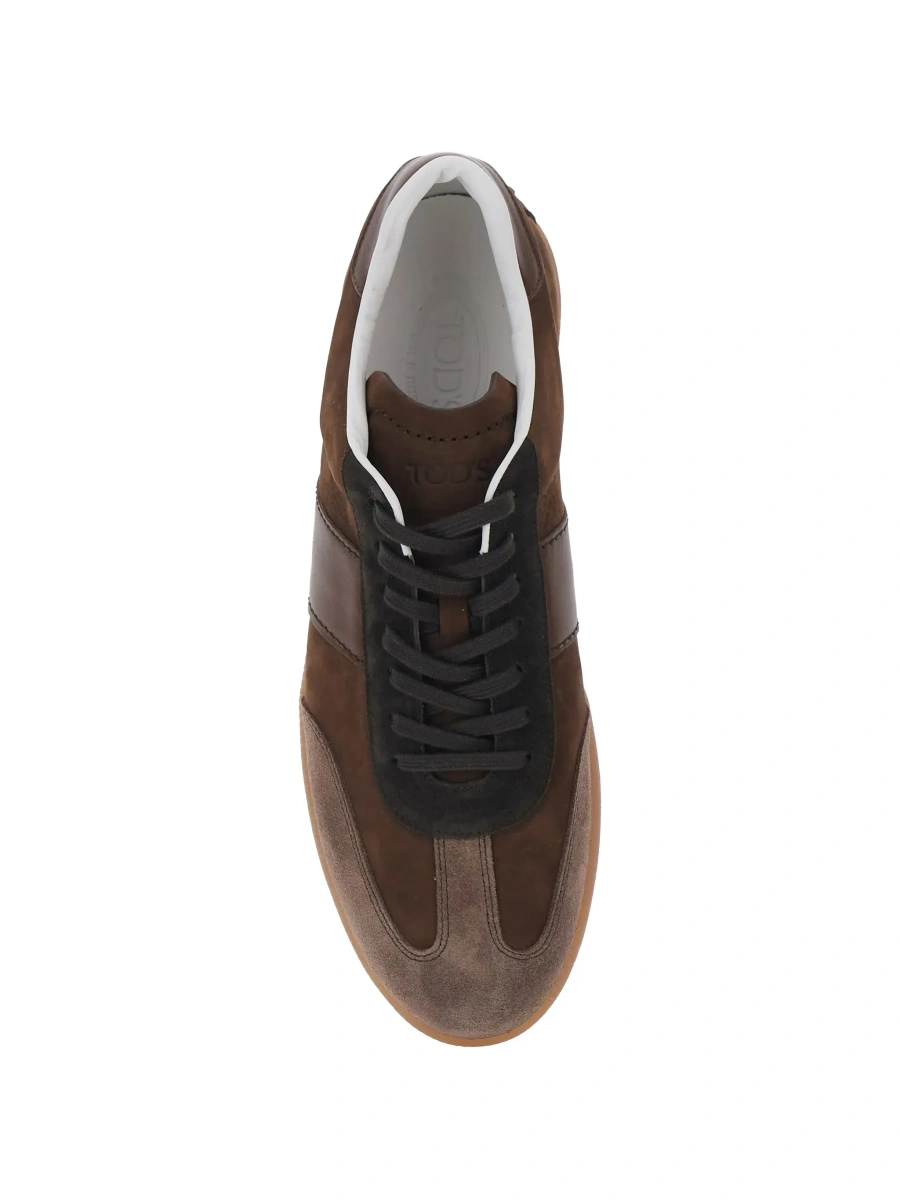 Sneakers TOD'S maro din piele intoarsa - Img 7