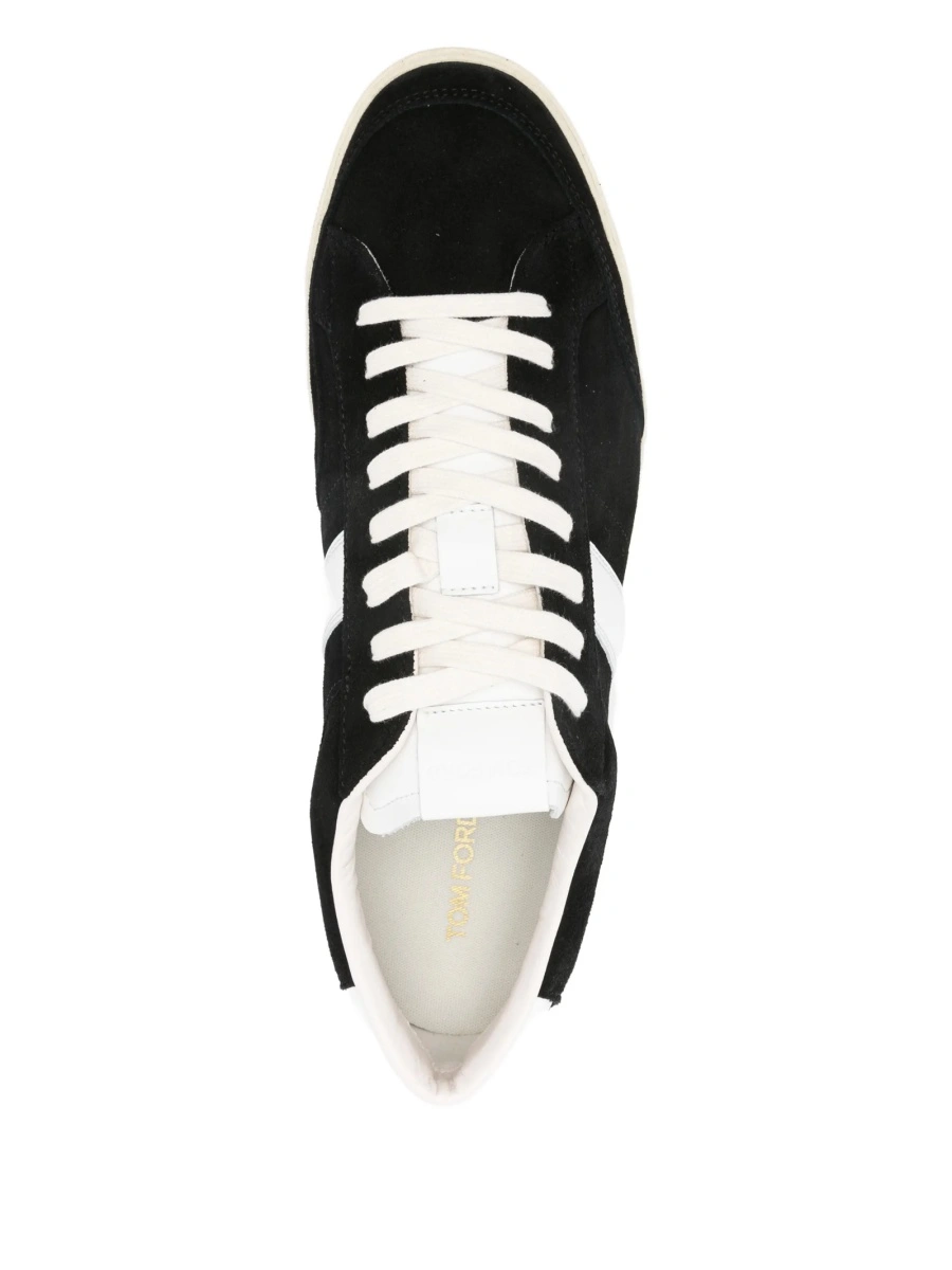 Sneakers Tom Ford negri din piele intoarsa - Img 4