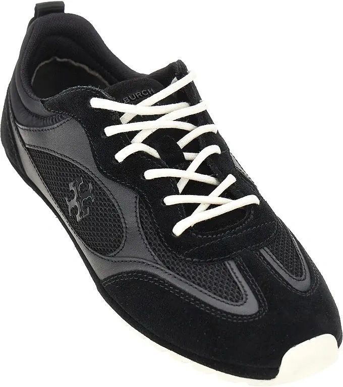 Sneakers Tory Burch negri din mesh si piele - Img 2