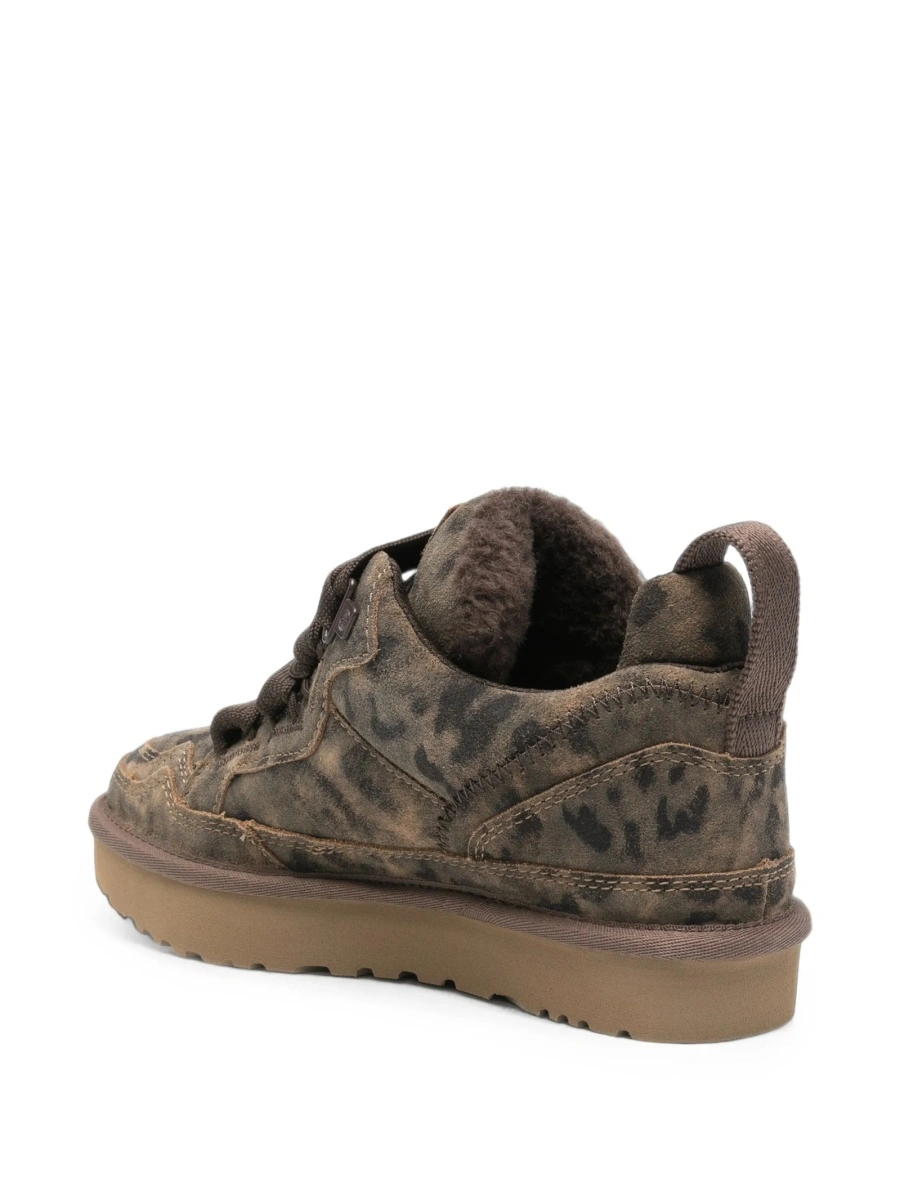 Sneakers UGG maro din poliester reciclat - Img 3
