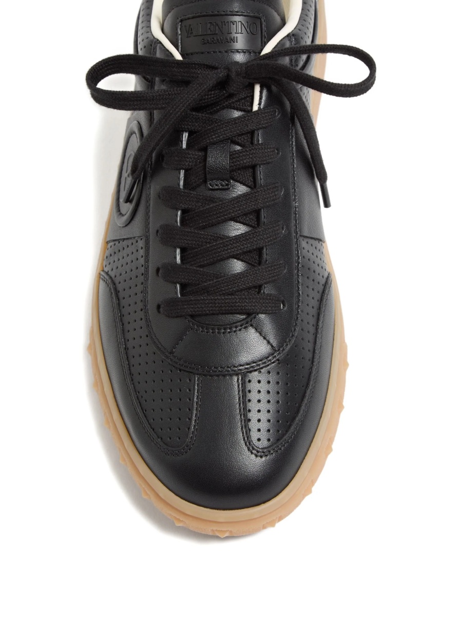 Sneakers Valentino Garavani negri din piele - Img 5