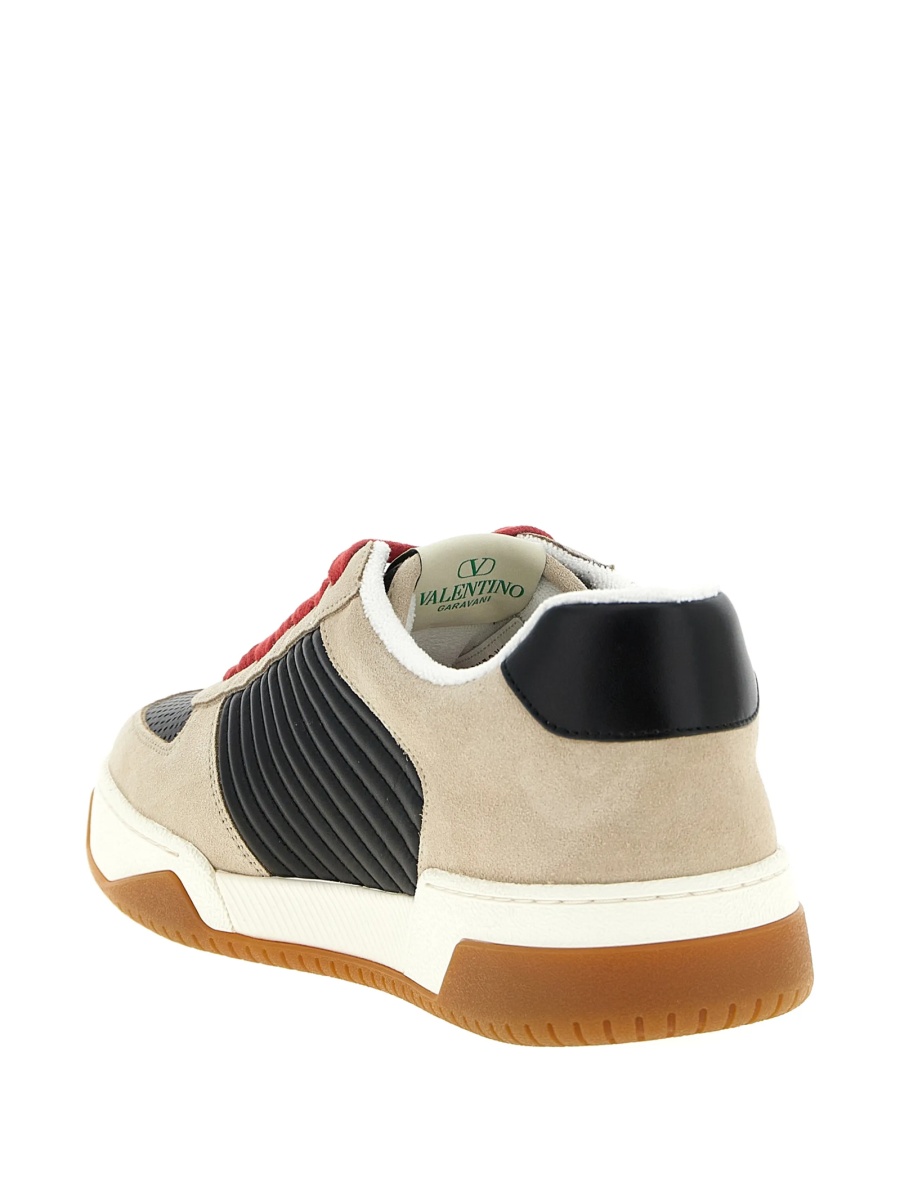 Sneakers Valentino Garavani neutri din piele - Img 4
