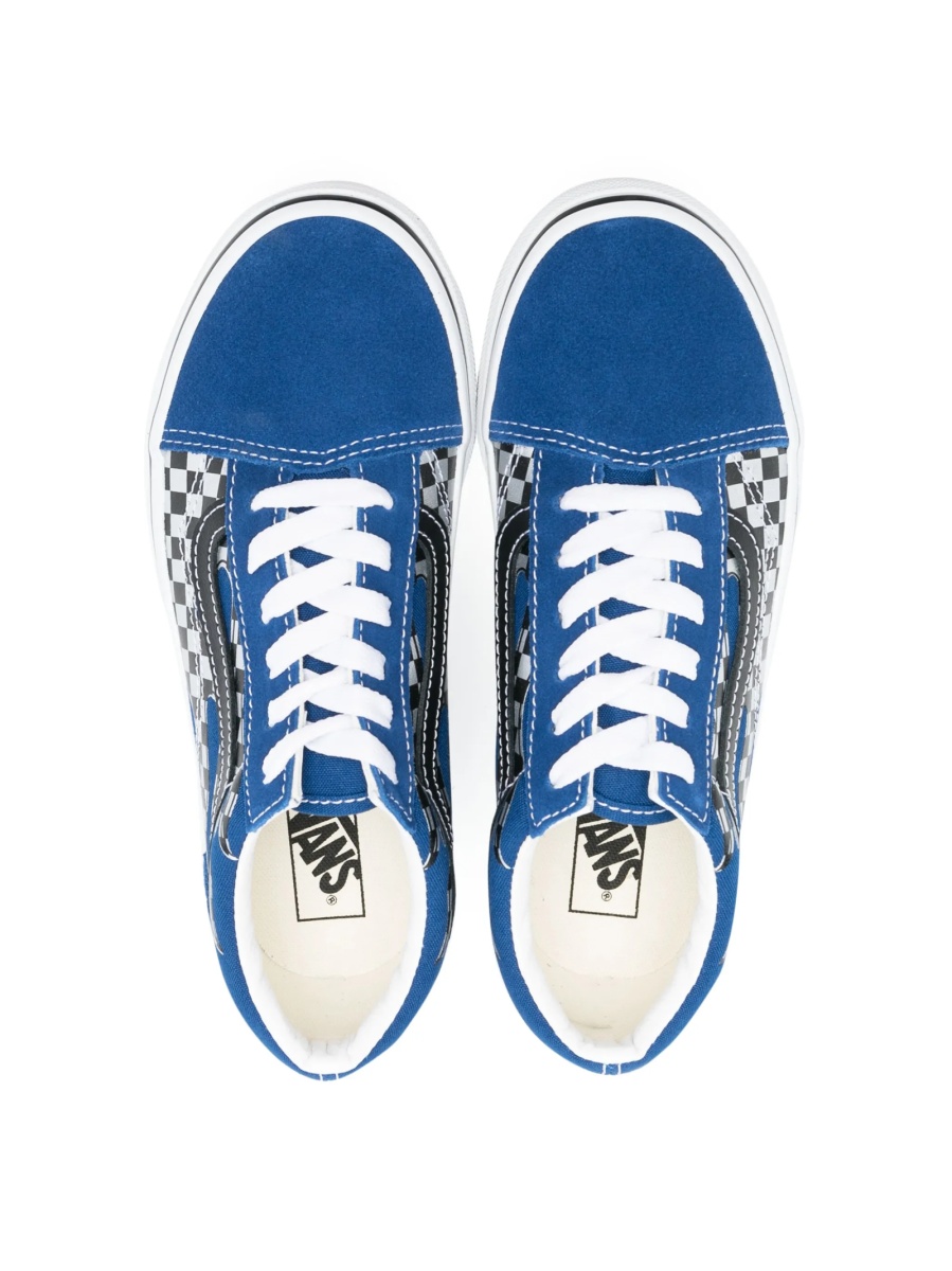 Sneakers Vans albastri din material textil si piele intoarsa - Img 3