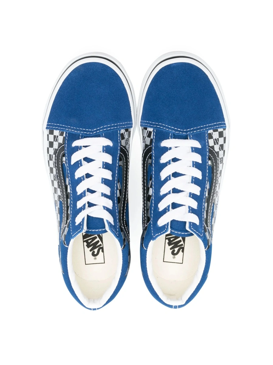 Sneakers Vans albastri din material textil si piele intoarsa - Img 3