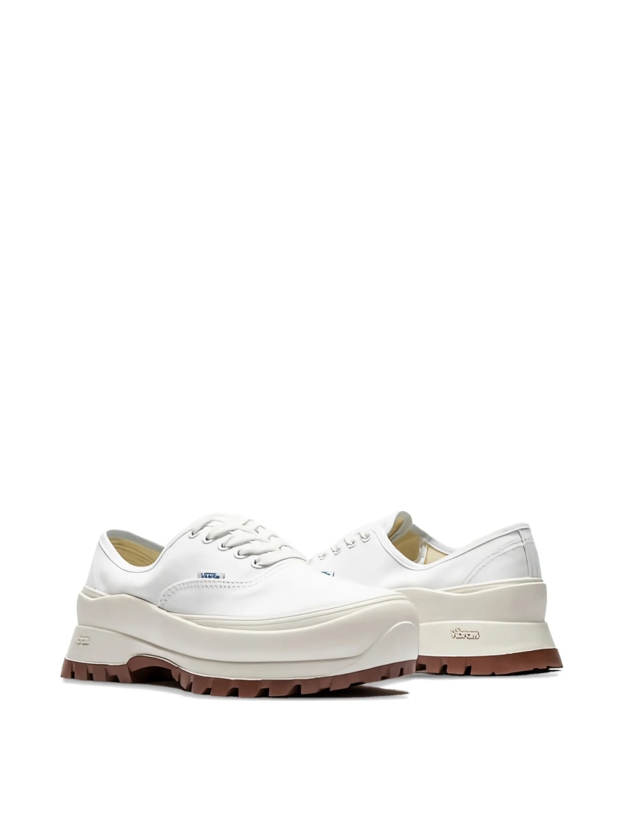 Sneakers Vans albi din material textil - Img 4