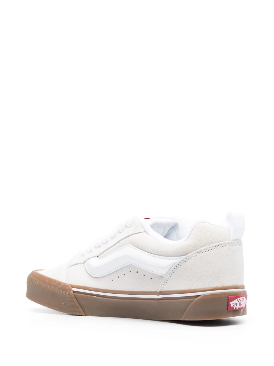 Sneakers Vans albi din piele intoarsa - Img 3