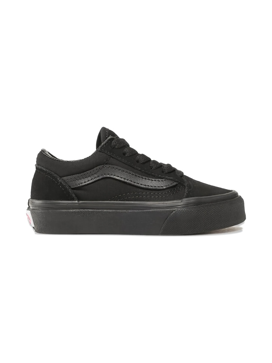 Sneakers Vans negri din piele si material textil - Img 2