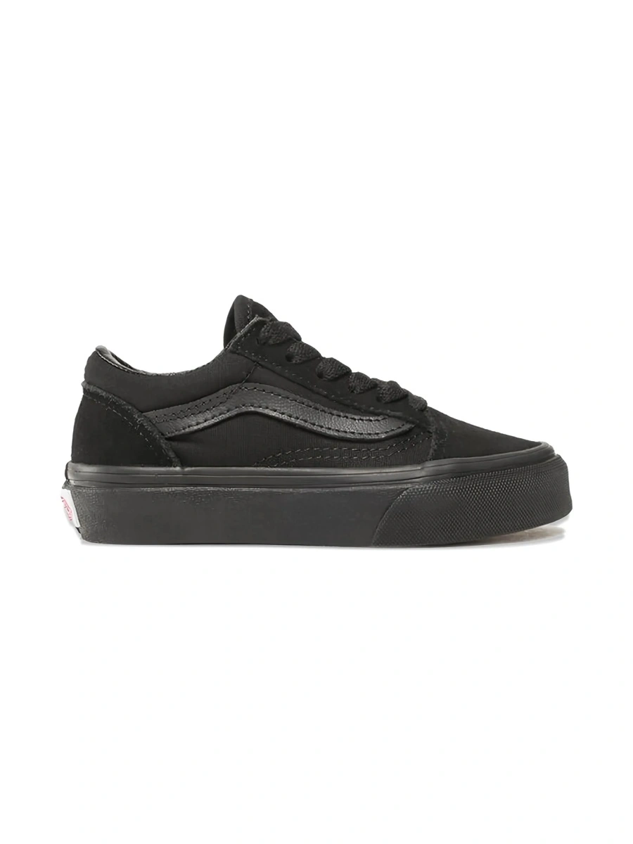 Sneakers Vans negri din piele si material textil - Img 2