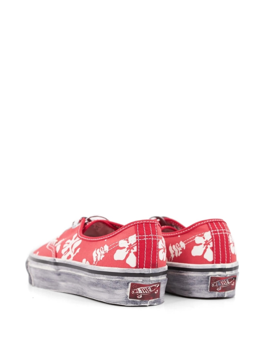 Sneakers Vans rosii din material textil - Img 4