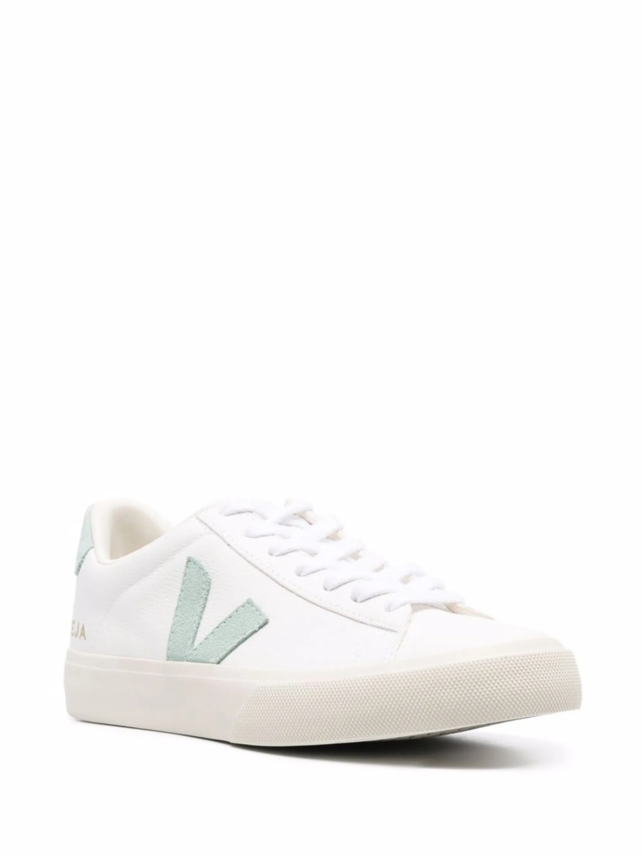 Sneakers VEJA albi din piele si piele intoarsa - Img 2
