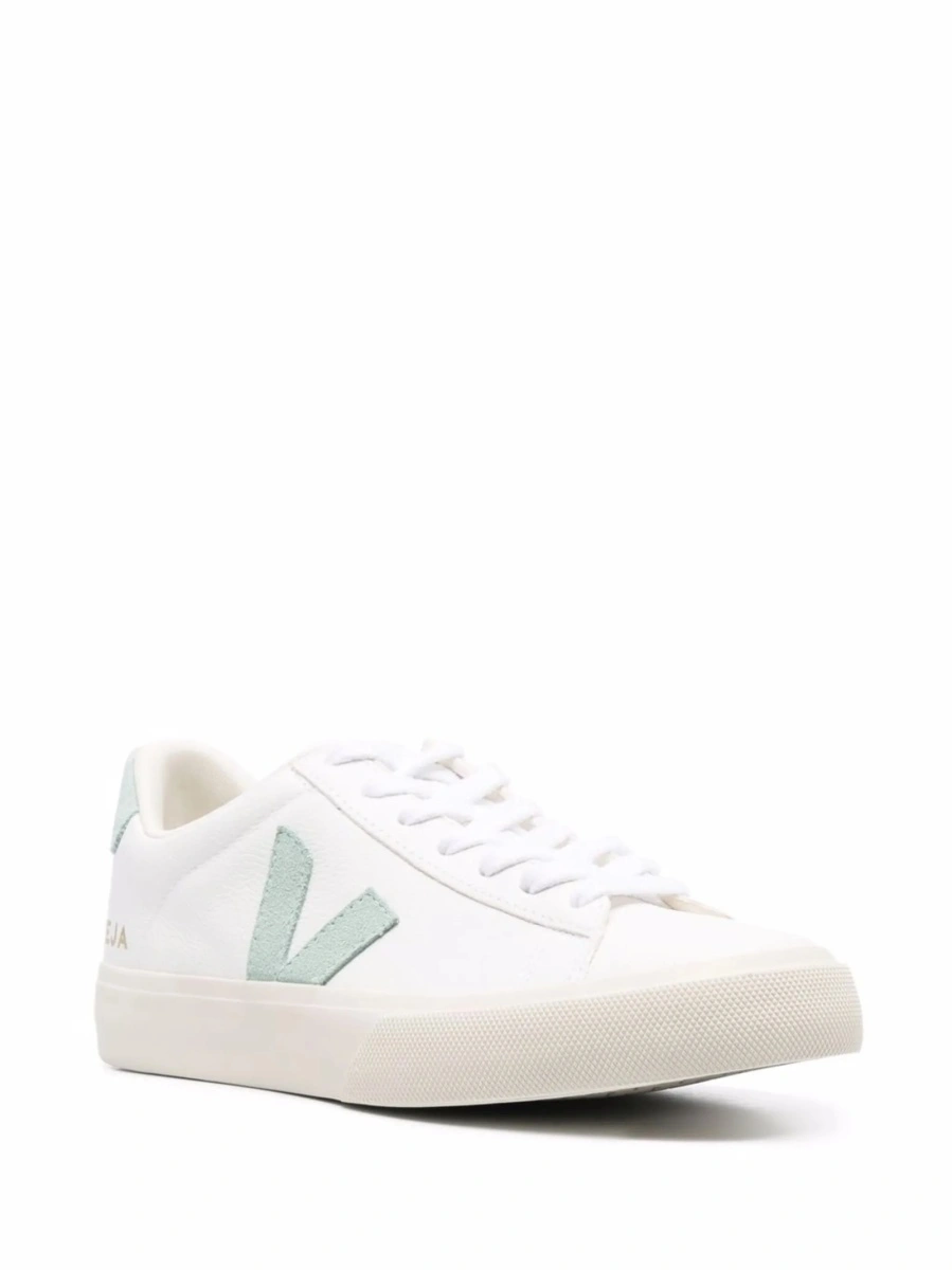 Sneakers VEJA albi din piele si piele intoarsa - Img 2