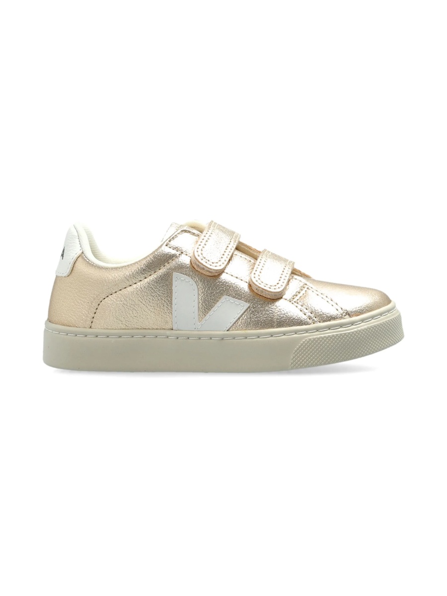 Sneakers VEJA aurii din piele - Img 2