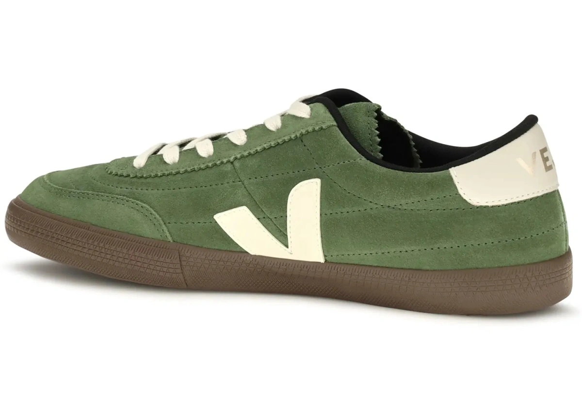 Sneakers VEJA multicolor din piele intoarsa - Img 3