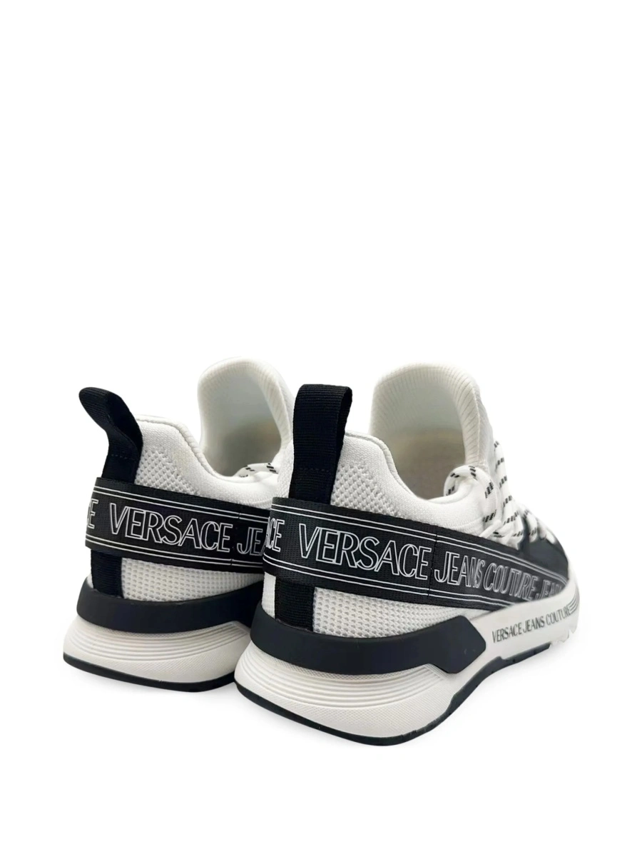 Sneakers Versace Jeans Couture albi din poliuretan si material textil - Img 3
