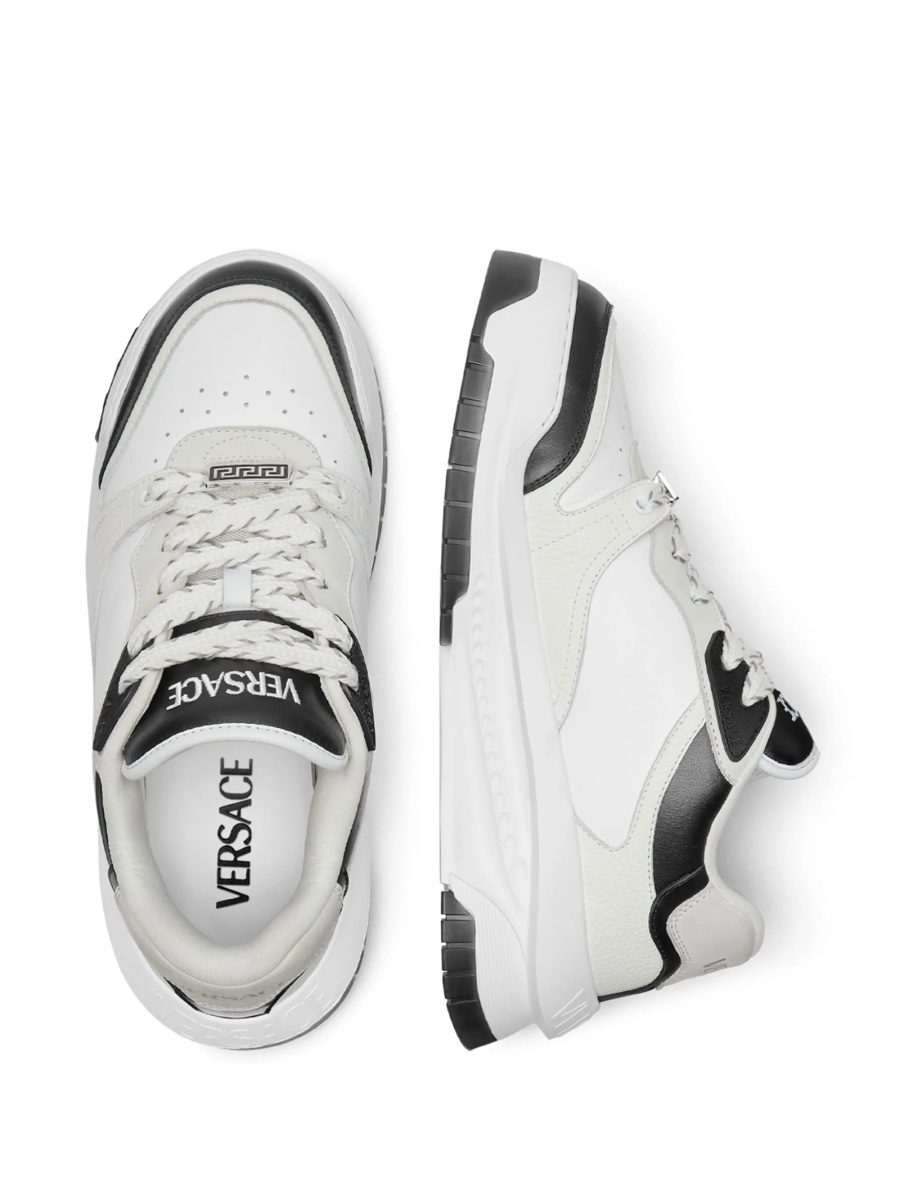 Sneakers Versace Odissea albi din piele - Img 3