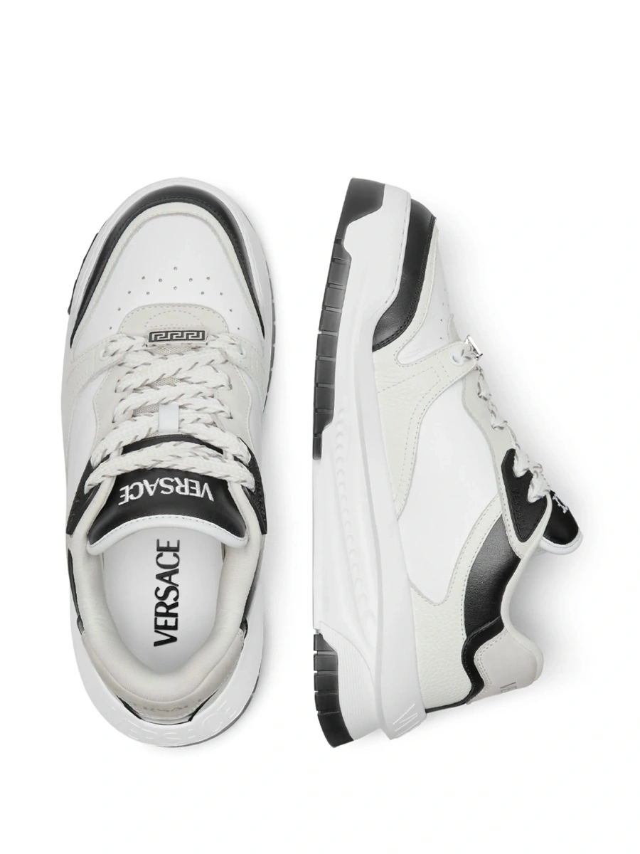 Sneakers Versace Odissea albi din piele - Img 3