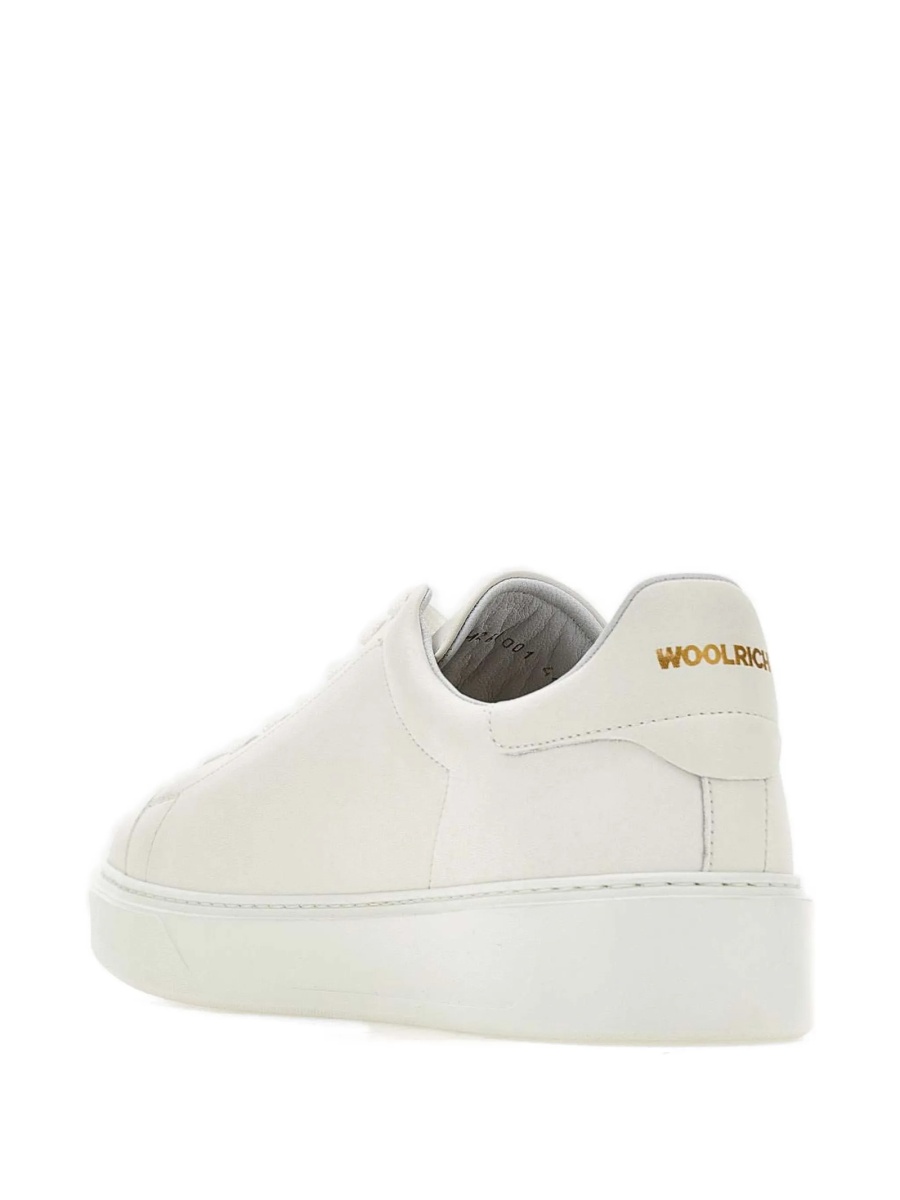 Sneakers Woolrich albi din piele - Img 3