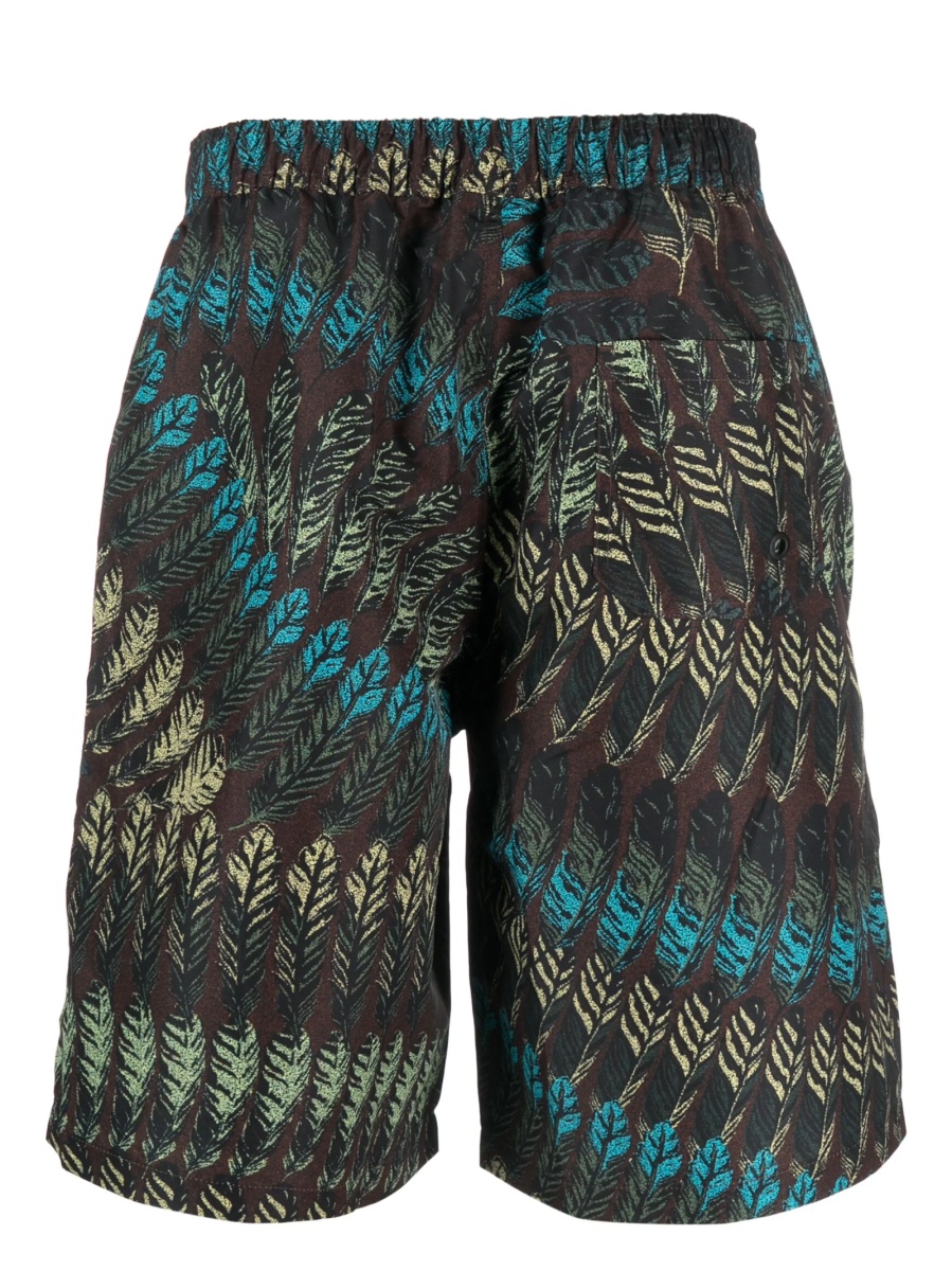 Sort de baie Marcelo Burlon maro din polyester - Img 2