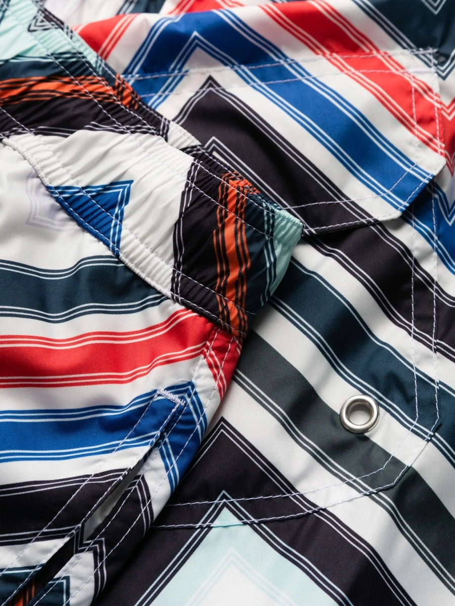 Sort de baie MISSONI BEACHWEAR alb din polyester - Img 3