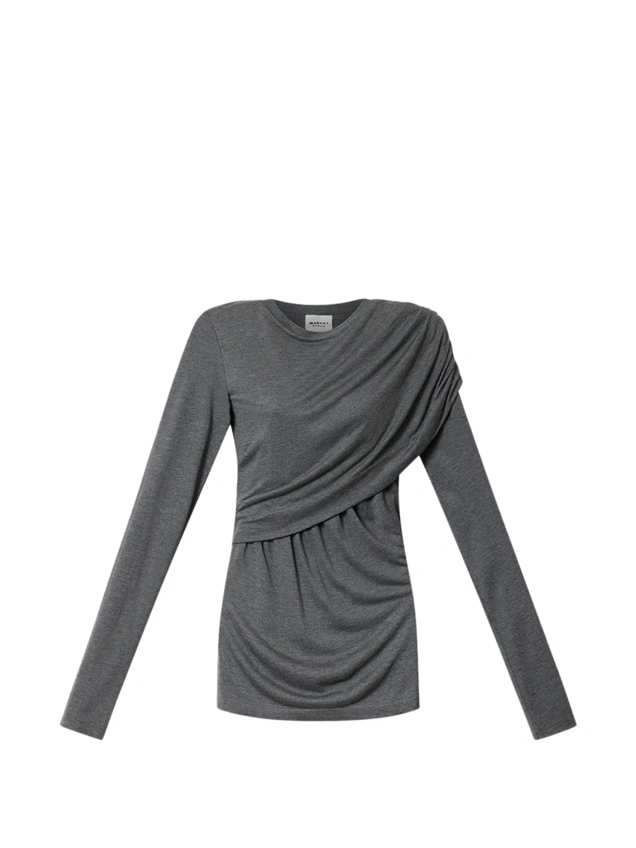 Top Isabel Marant gri din vascoza - Img 8