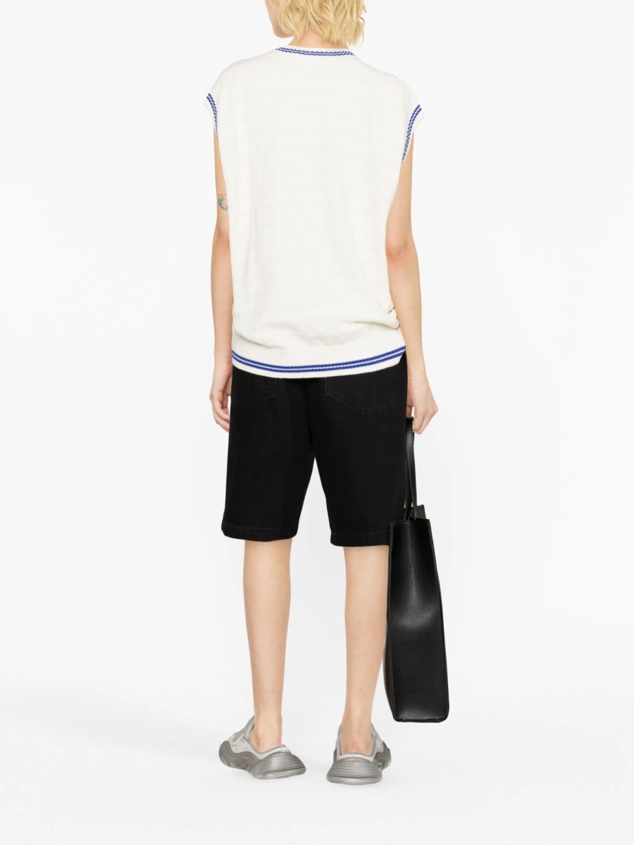 Top tricotat Alexander Wang alb - Img 3