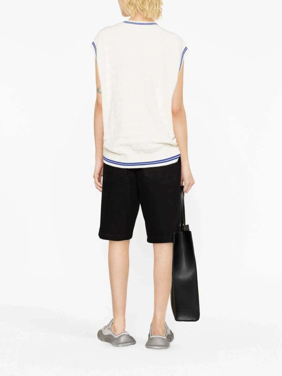 Top tricotat Alexander Wang alb - Img 3