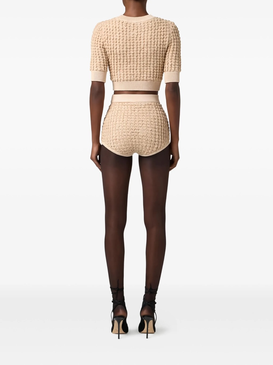 Top tricotat Elisabetta Franchi neutru - Img 3