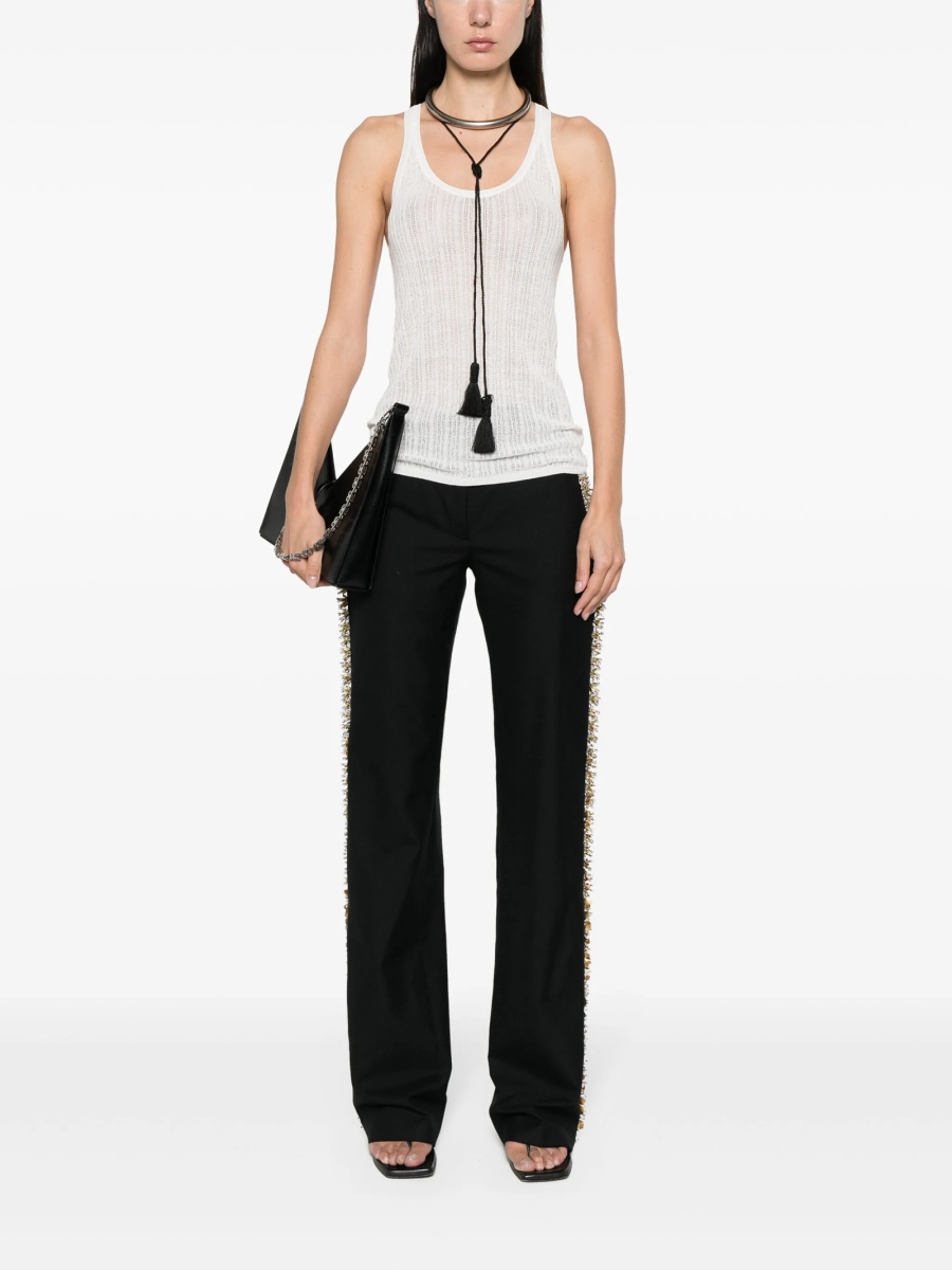 Top tricotat Isabel Marant alb - Img 2