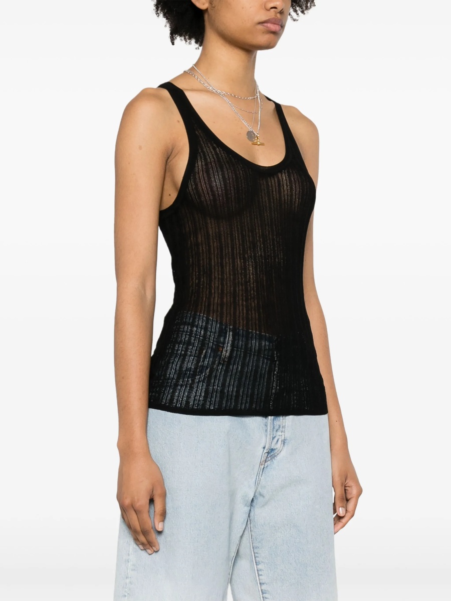 Top tricotat Isabel Marant negru - Img 3