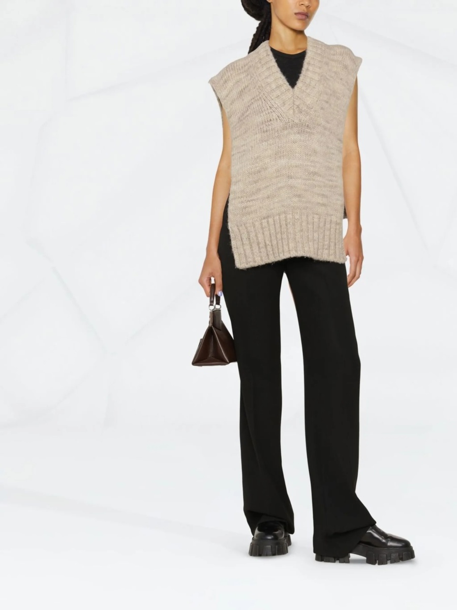 Top tricotat Maison Margiela neutru - Img 2
