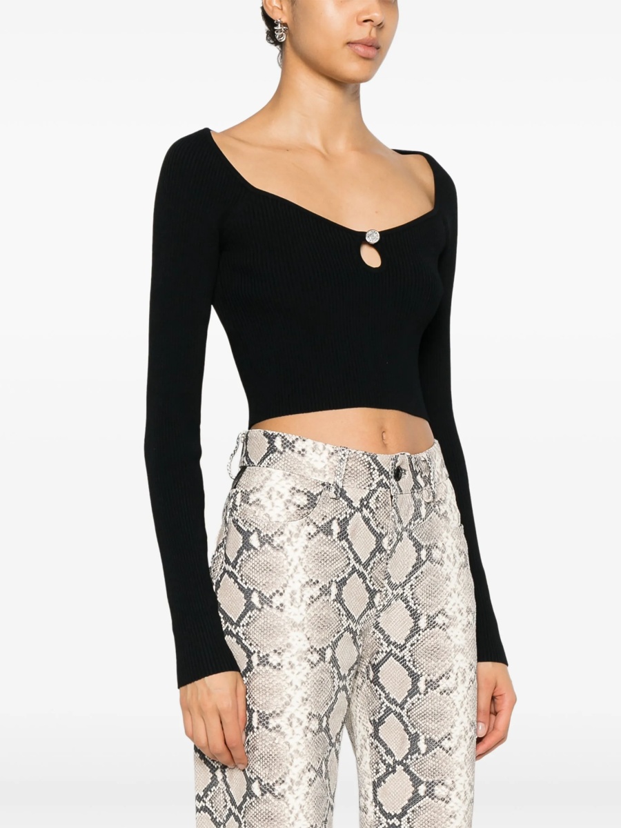 Top tricotat MOSCHINO JEANS negru - Img 3