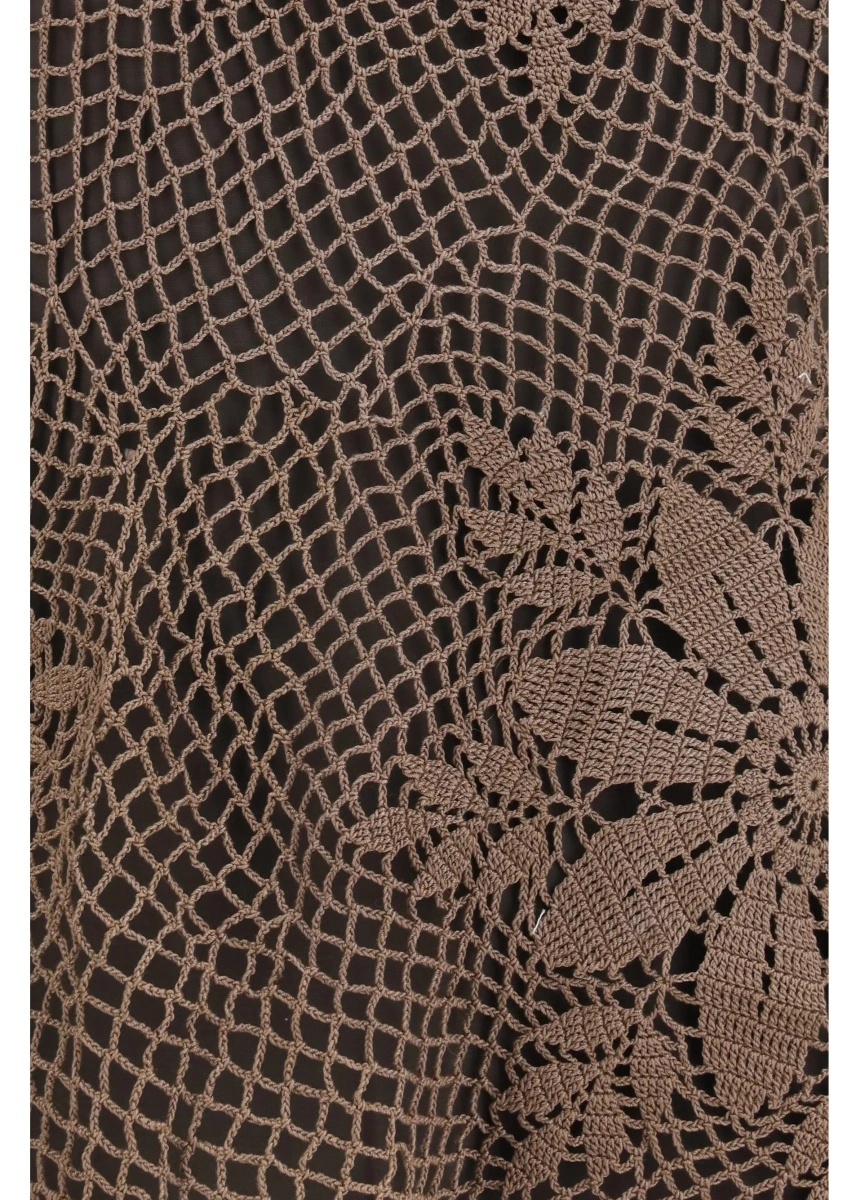 Topuri Crochet lace high-neck Top - Img 3