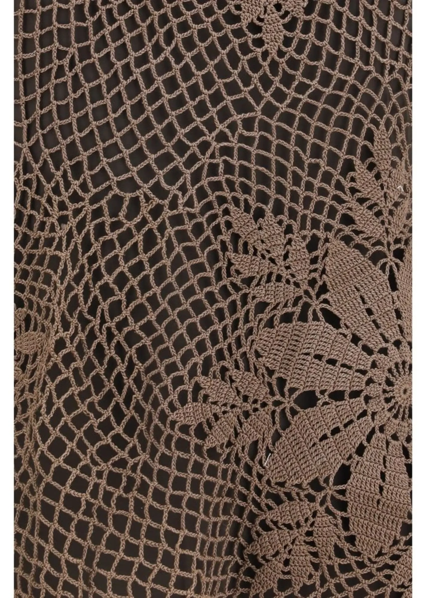 Topuri Crochet lace high-neck Top - Img 5