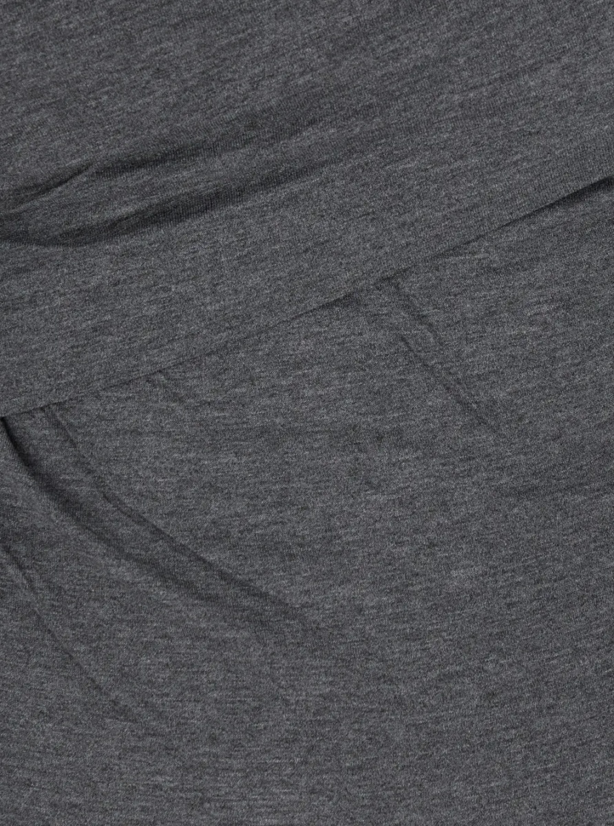 Topuri 'Dressi' Gray Top with draped motif on the front in viscose for women - Img 3