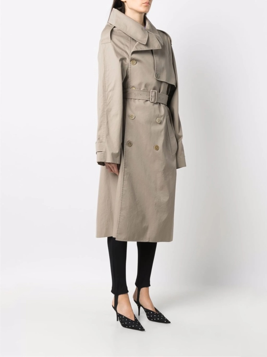 Trenci Balenciaga neutru din bumbac - Img 3