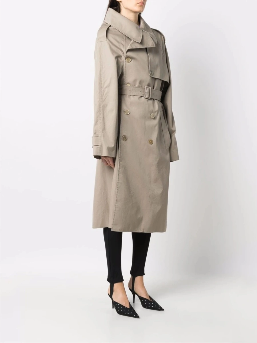 Trenci Balenciaga neutru din bumbac - Img 3