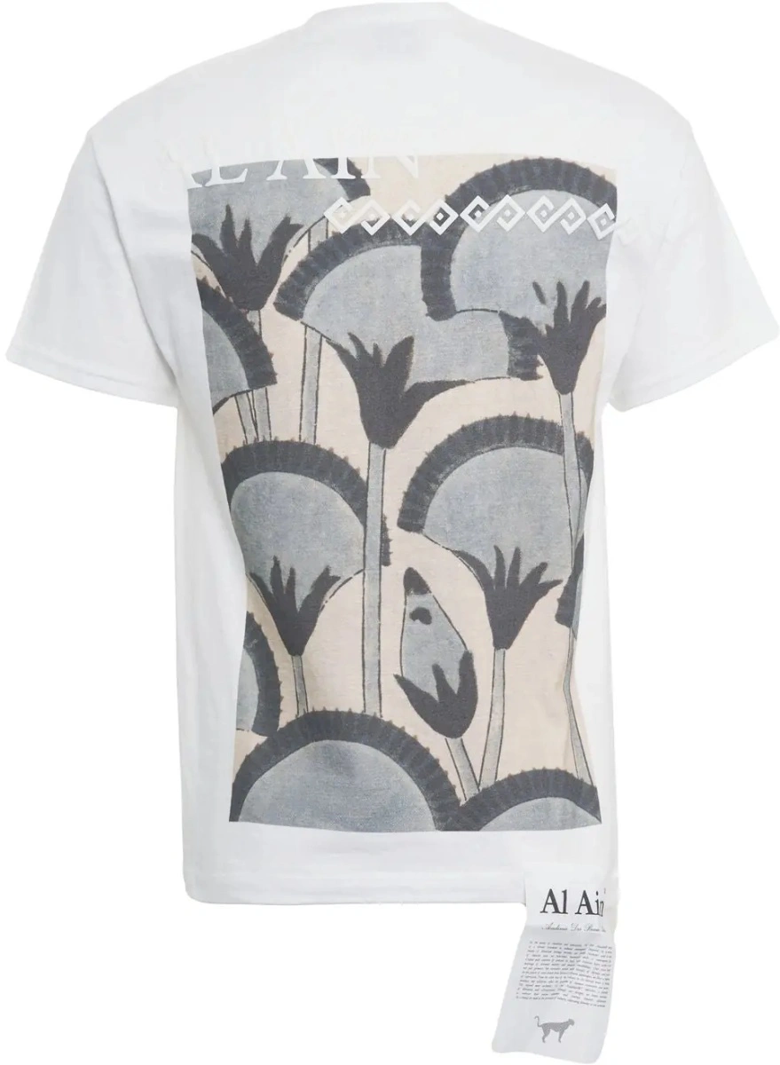 Tricou AL AIN alb din bumbac - Img 3