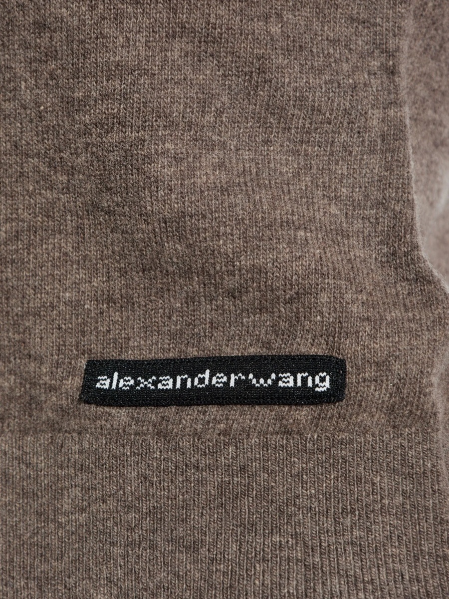 Tricou Alexander Wang maro din lana - Img 5