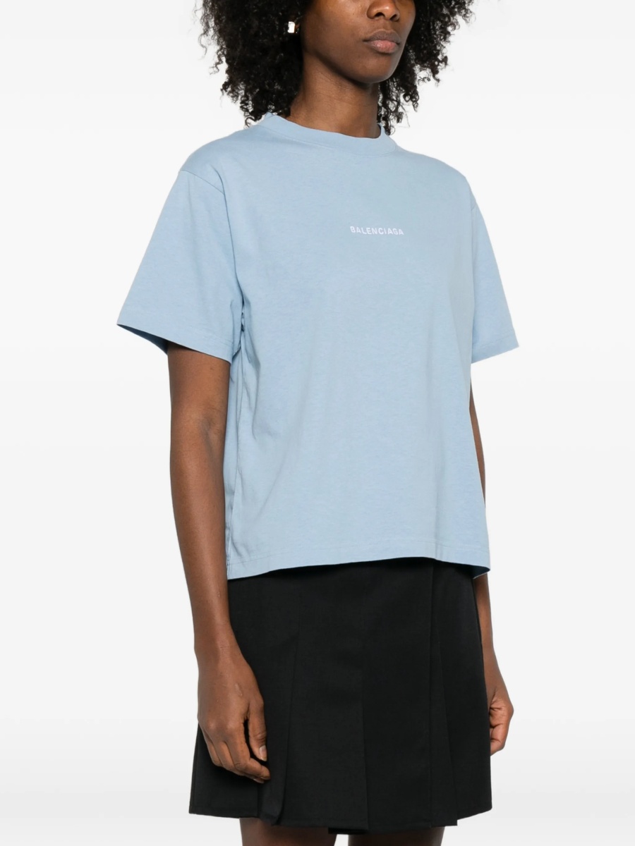 Tricou Balenciaga albastru - Img 4